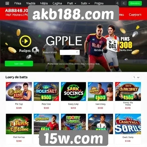 Exploração das ofertas de jogos em akb188.com